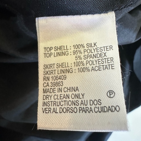 Tahari Elegant Black and White Polka Dot Women's Dress Size 10 - Picture 9 of 9